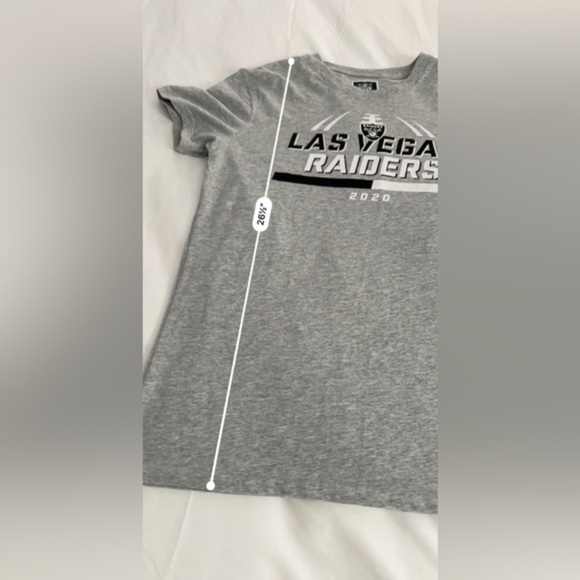 NFL Apparel Men's Las Vegas Raiders Football Tee Shirt medium double sided 2020 - Picture 7 of 15
